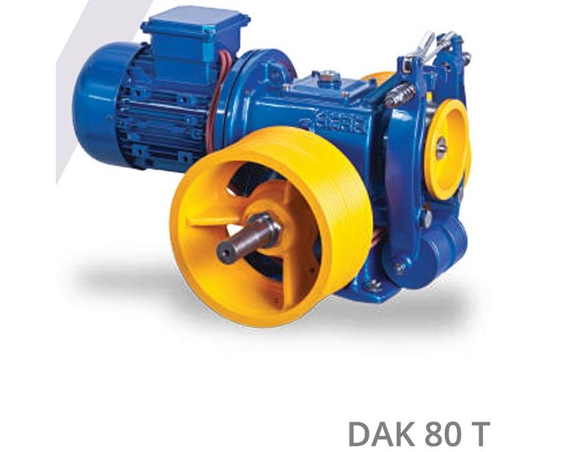 DAK Traction Elevator Machine AC1 | Speed: 0.22 m/s | Suspension: 1:1