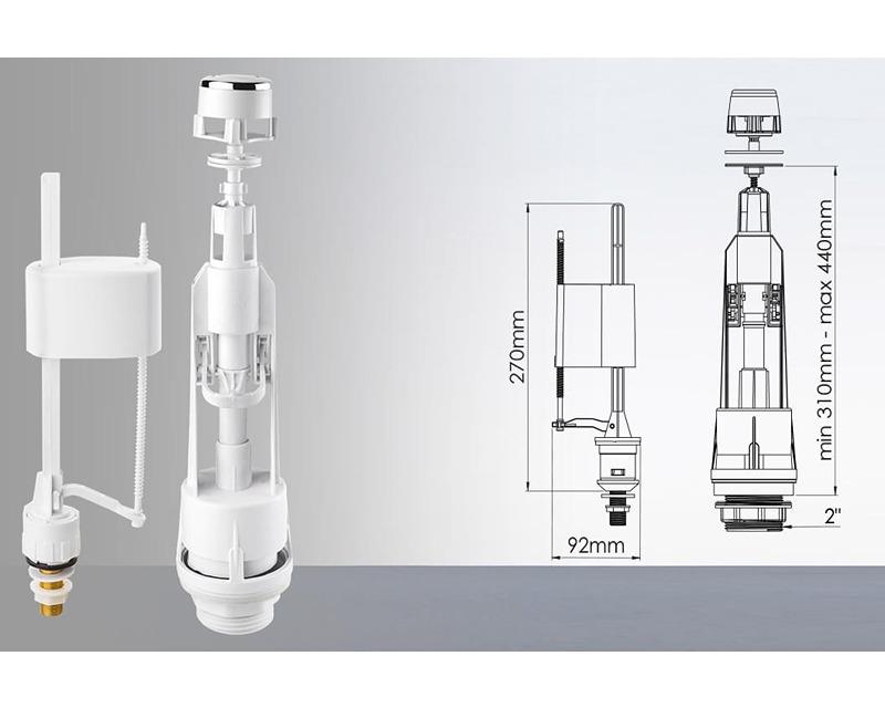 Toilet Reservoir Inner Set Push System