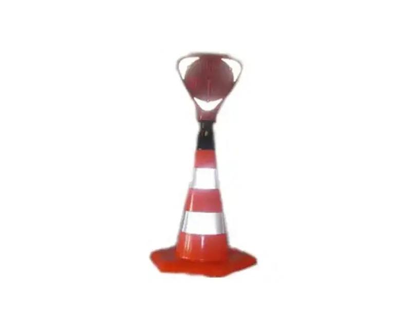 Warning Flashing Traffic Cone – Red