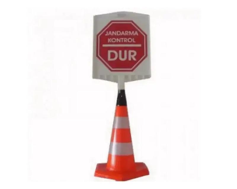 Gendarmerie Stop Control Sign Cone