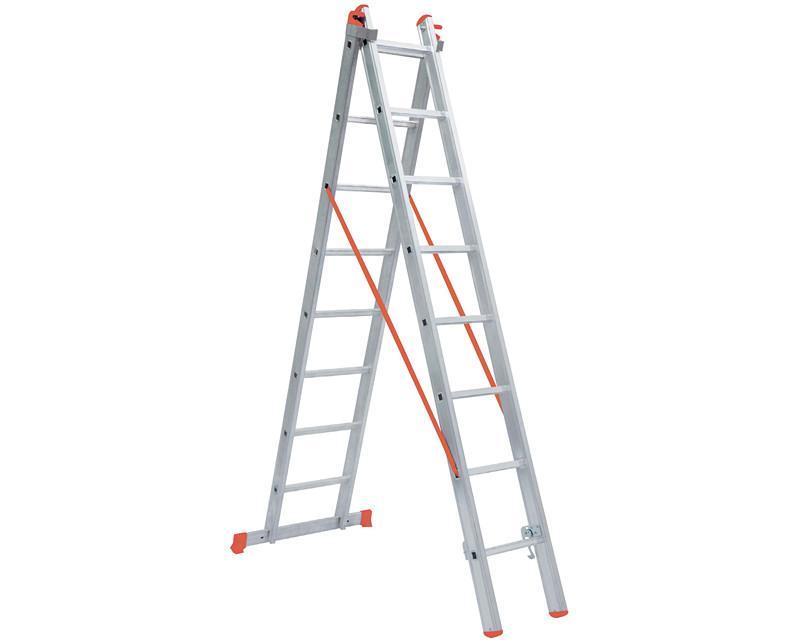 TWO STAGE A TYPE ALUMINUM LADDER