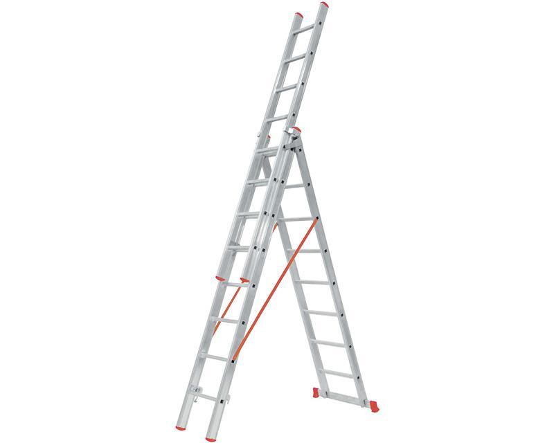 THREE STAGE A TYPE SLIDING ALUMINUM LADDER