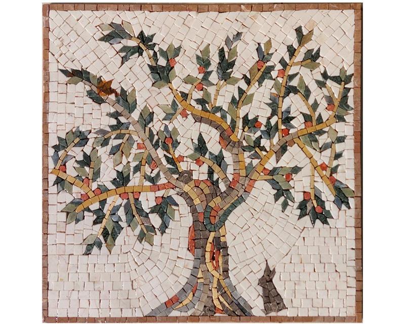 Tree Mosaic Painting 39 X 39 cm