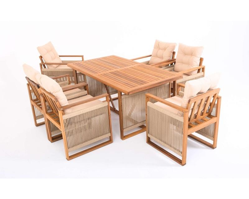 Lorenzo Table Set with 6 Chair