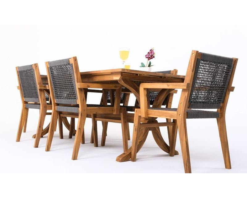 Henrick Table Set with 6 Chair